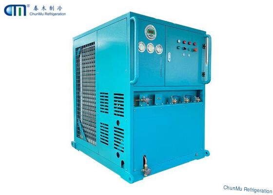 Купить 380В 50Гц охладитель восстановления машины с 10HP масла меньше нержавеющей стали компрессор online manufacture