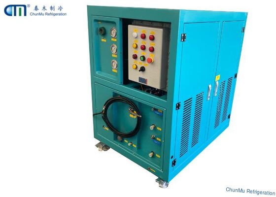 खरीदें 10HP ऑयल लेस रेफ्रिजरेंट रिकवरी यूनिट एक्स प्रूफ, ≤8000 kg/h लिक्विड रिकवरी दर के साथ online manufacture