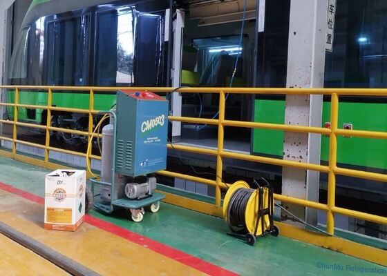 comprar Unidad de recuperación de refrigerante con ruedas grandes para movilidad conveniente en el sitio de trabajo online manufacture