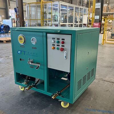 buy Oil Less Compressor Low Pressure Refrigerant Recovery Recharge Machine With Water Cooling Design online manufacture