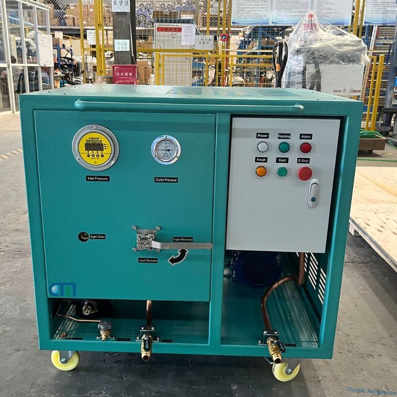 Recovery Machine R123 Refrigerant Low Pressure Refrigerant Recovery Recharge Machine with Water cooling ...