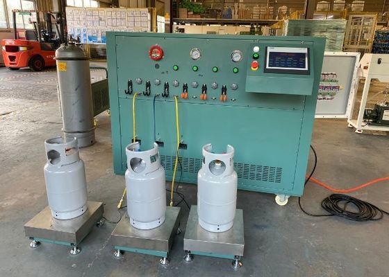 Multi Station Refrigerant Filling Equipment with Integrated Vacuum Smart PLC Control