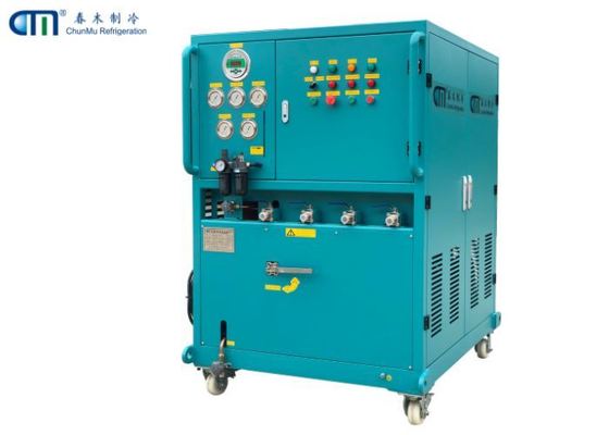 Lab Oil Free Compressor Refrigerant Recovery Machine Recovers Liquid / Vapor
