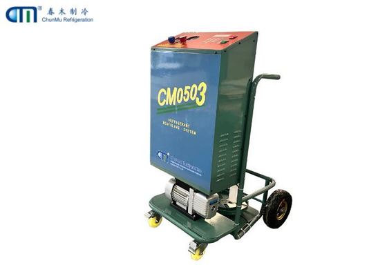 Oil Less Compressor Refrigerant Recovery Machine R134a With Vacuum Pump